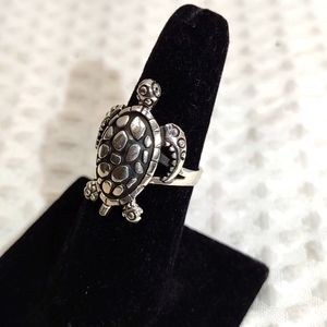 Sterling Silver Turtle Ring